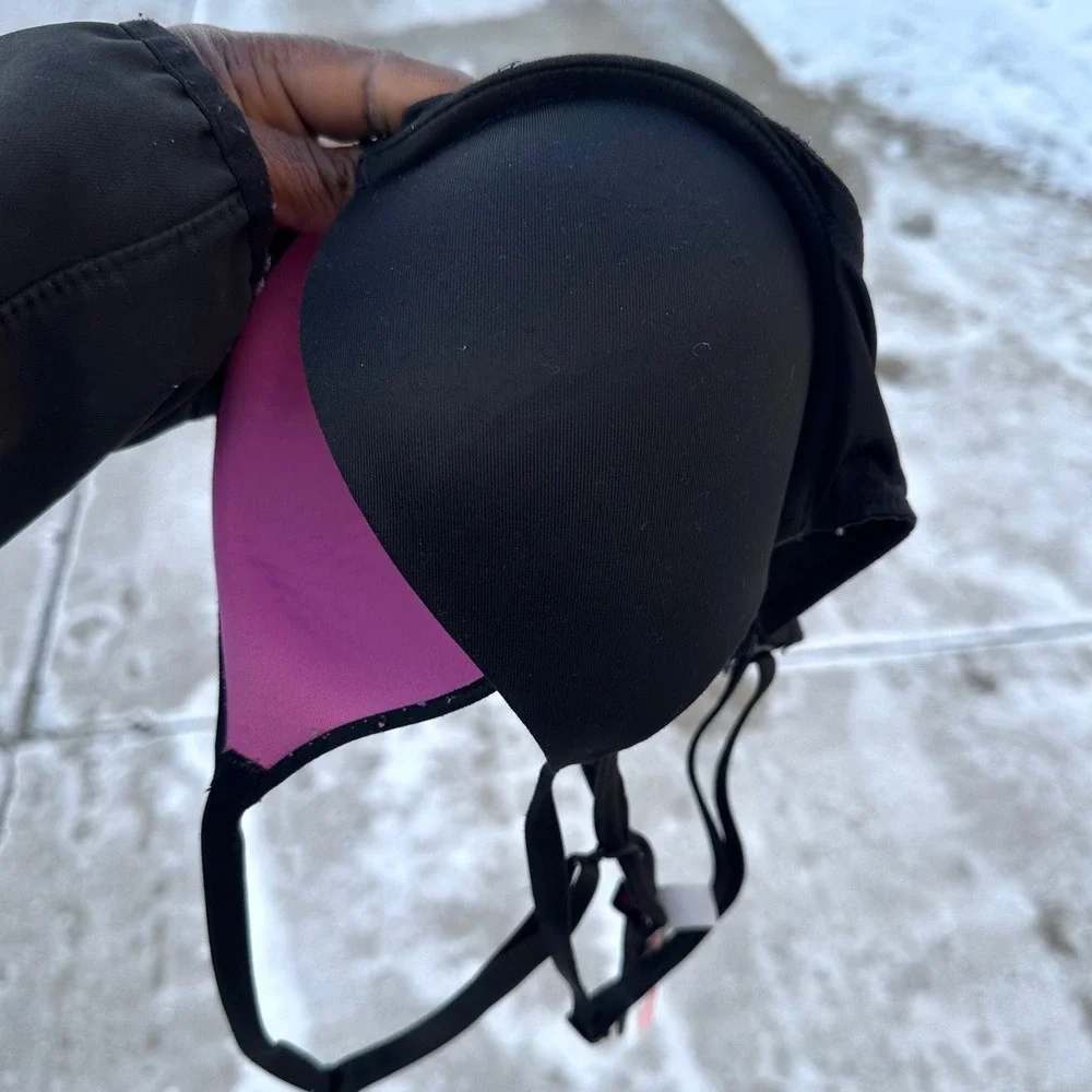 Pink Victoria's Secret WEAR EVERYWHERE PUSH‎ UP BRA Size 34B Black